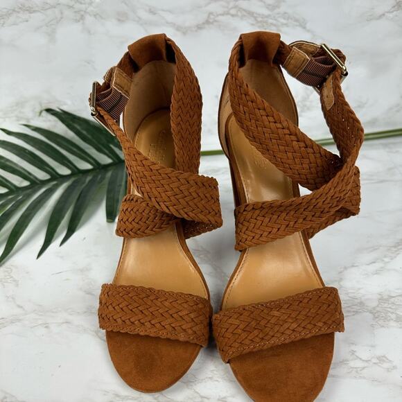Charlotte Russe Braided Kayla Heels Women Size 8 - Picture 3 of 9